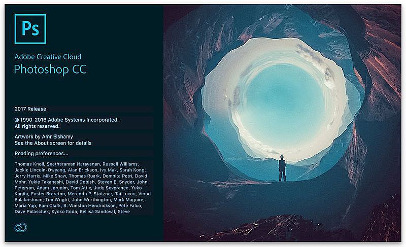 PS2017开机画面 平面设计中的图案美学与简洁代理理念